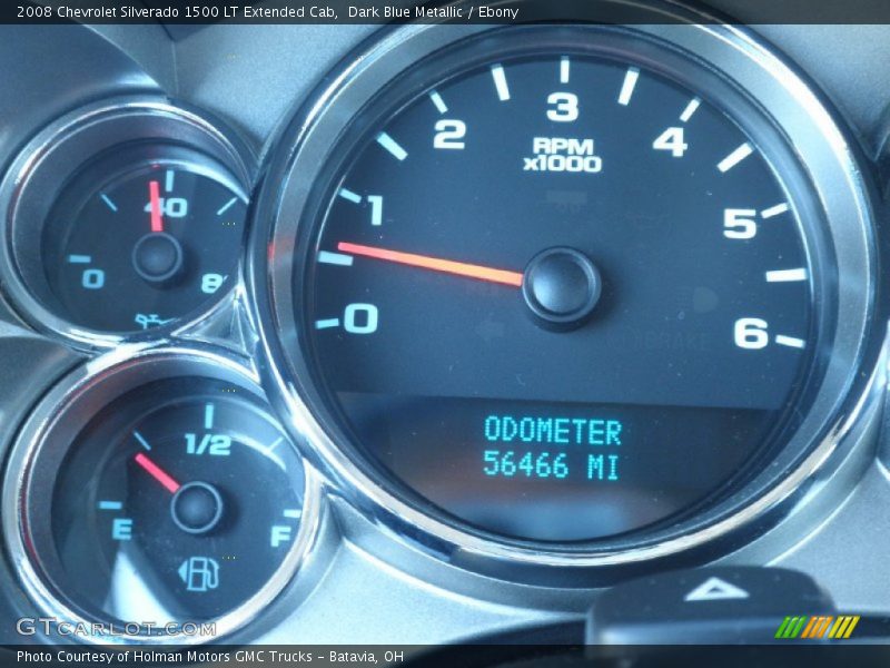 Dark Blue Metallic / Ebony 2008 Chevrolet Silverado 1500 LT Extended Cab
