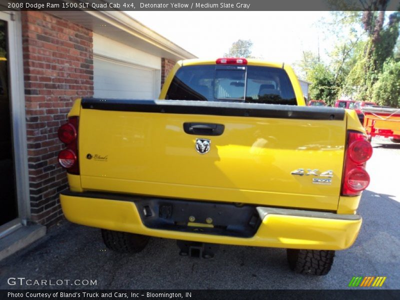 Detonator Yellow / Medium Slate Gray 2008 Dodge Ram 1500 SLT Quad Cab 4x4