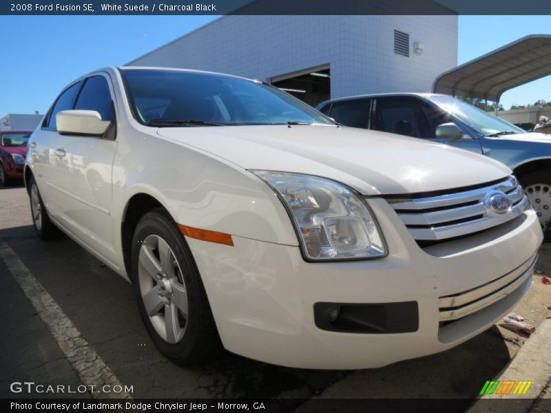 White Suede / Charcoal Black 2008 Ford Fusion SE