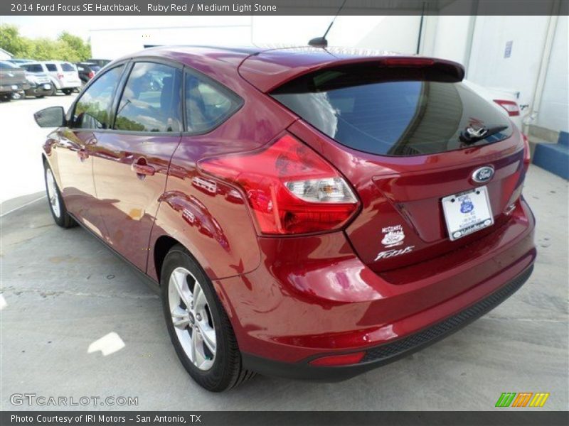 Ruby Red / Medium Light Stone 2014 Ford Focus SE Hatchback