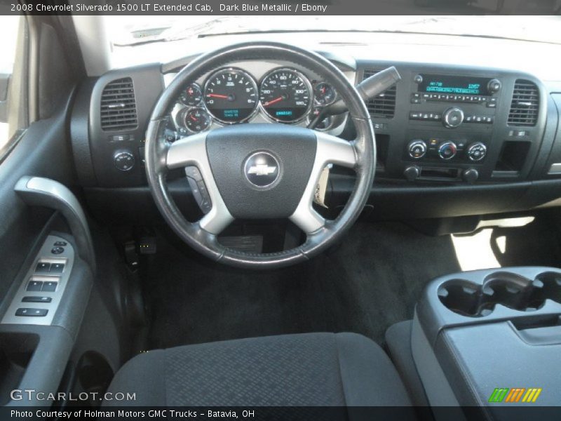 Dark Blue Metallic / Ebony 2008 Chevrolet Silverado 1500 LT Extended Cab