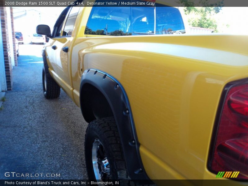 Detonator Yellow / Medium Slate Gray 2008 Dodge Ram 1500 SLT Quad Cab 4x4