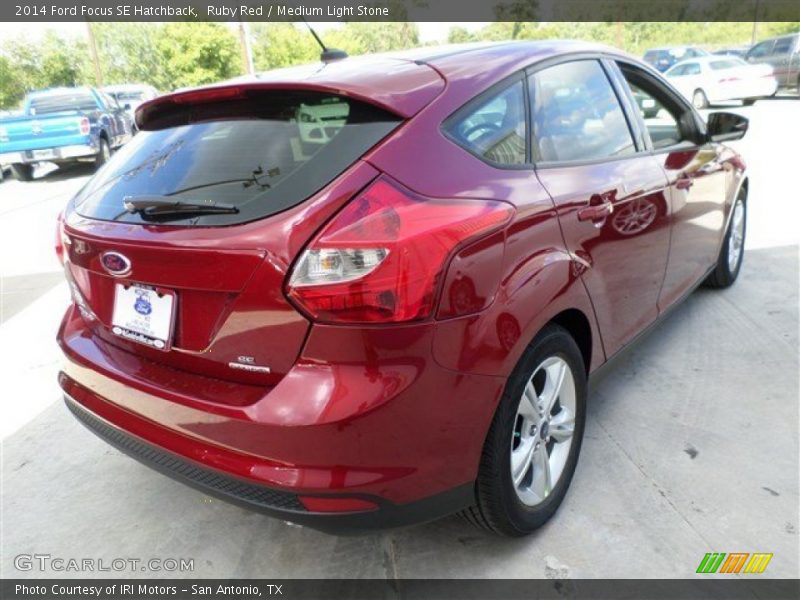 Ruby Red / Medium Light Stone 2014 Ford Focus SE Hatchback