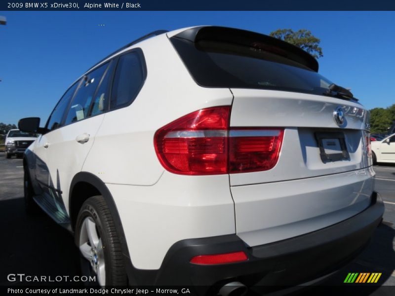 Alpine White / Black 2009 BMW X5 xDrive30i