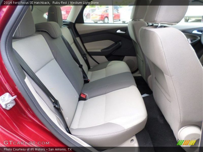 Ruby Red / Medium Light Stone 2014 Ford Focus SE Hatchback