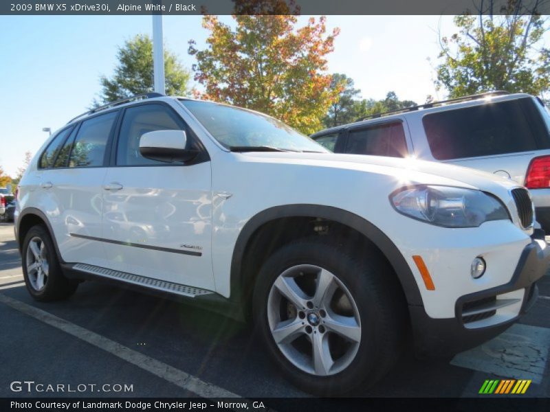 Alpine White / Black 2009 BMW X5 xDrive30i