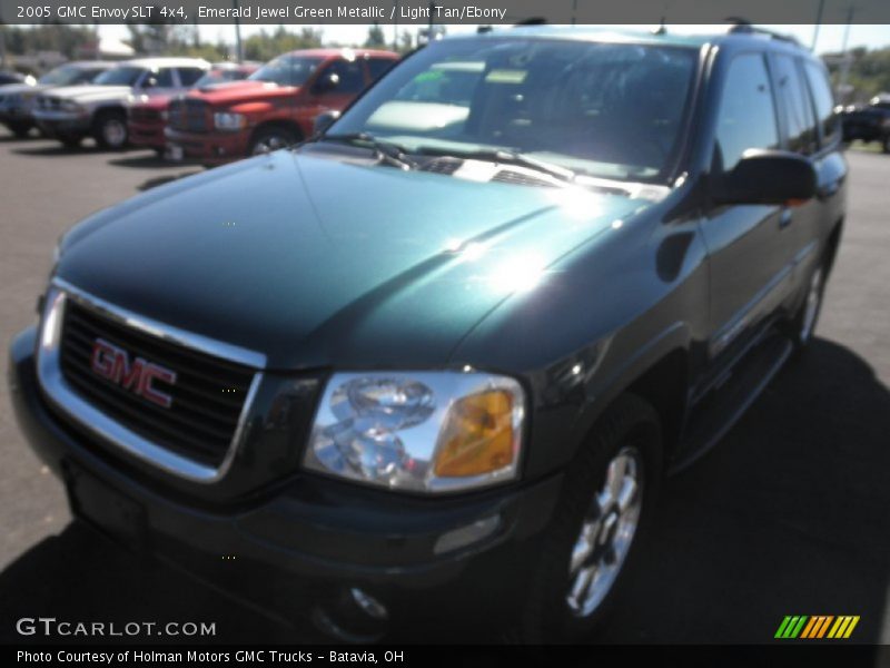 Emerald Jewel Green Metallic / Light Tan/Ebony 2005 GMC Envoy SLT 4x4