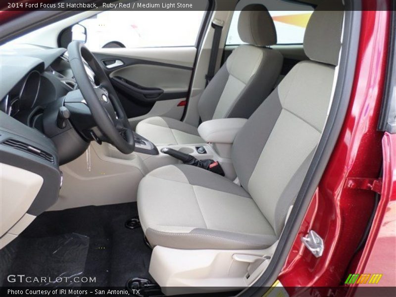 Ruby Red / Medium Light Stone 2014 Ford Focus SE Hatchback