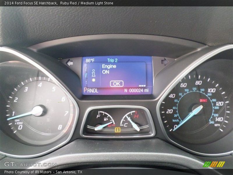 Ruby Red / Medium Light Stone 2014 Ford Focus SE Hatchback