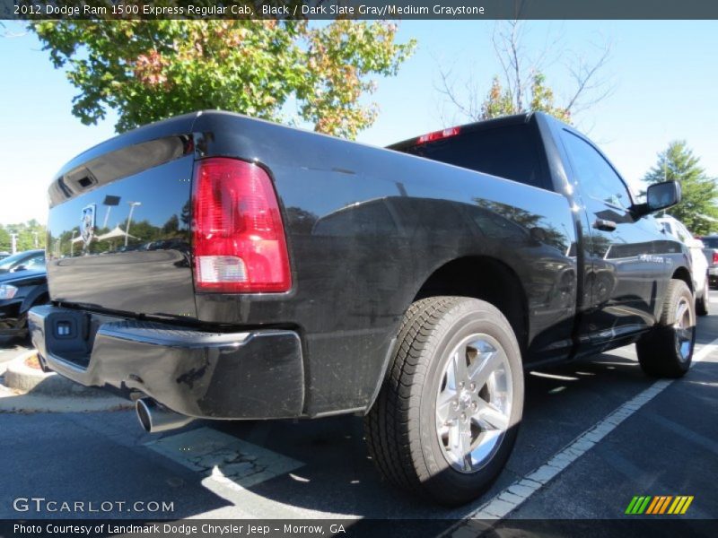 Black / Dark Slate Gray/Medium Graystone 2012 Dodge Ram 1500 Express Regular Cab