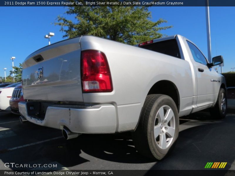 Bright Silver Metallic / Dark Slate Gray/Medium Graystone 2011 Dodge Ram 1500 Express Regular Cab