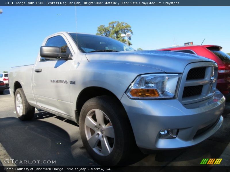 Bright Silver Metallic / Dark Slate Gray/Medium Graystone 2011 Dodge Ram 1500 Express Regular Cab