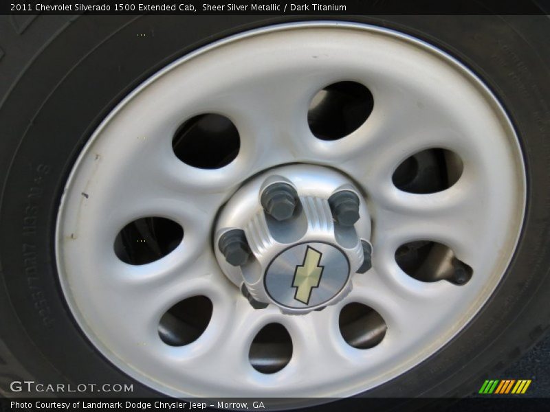 Sheer Silver Metallic / Dark Titanium 2011 Chevrolet Silverado 1500 Extended Cab