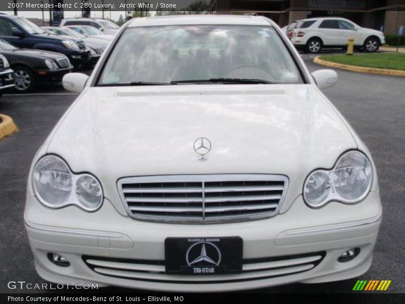 Arctic White / Stone 2007 Mercedes-Benz C 280 Luxury