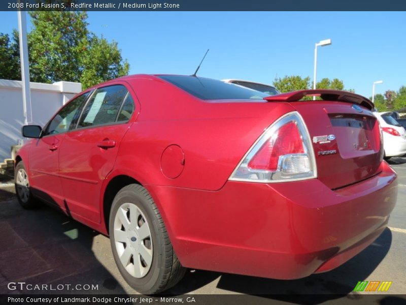 Redfire Metallic / Medium Light Stone 2008 Ford Fusion S
