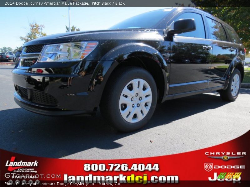 Pitch Black / Black 2014 Dodge Journey Amercian Value Package