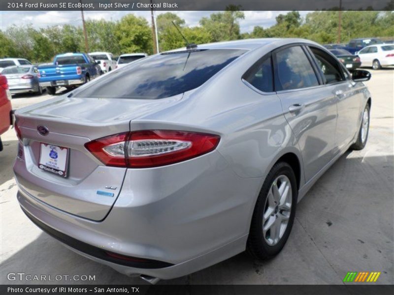 Ingot Silver / Charcoal Black 2014 Ford Fusion SE EcoBoost