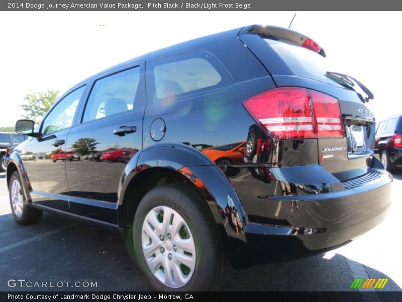 Pitch Black / Black/Light Frost Beige 2014 Dodge Journey Amercian Value Package