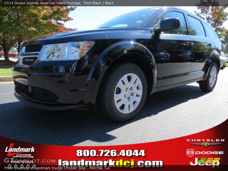 Pitch Black / Black 2014 Dodge Journey Amercian Value Package
