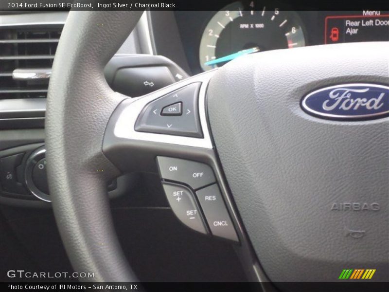 Ingot Silver / Charcoal Black 2014 Ford Fusion SE EcoBoost