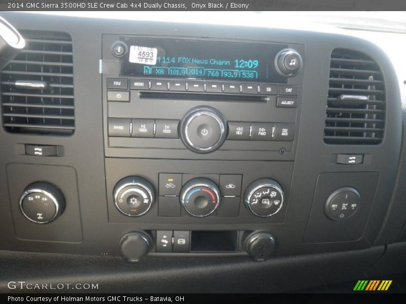 Onyx Black / Ebony 2014 GMC Sierra 3500HD SLE Crew Cab 4x4 Dually Chassis