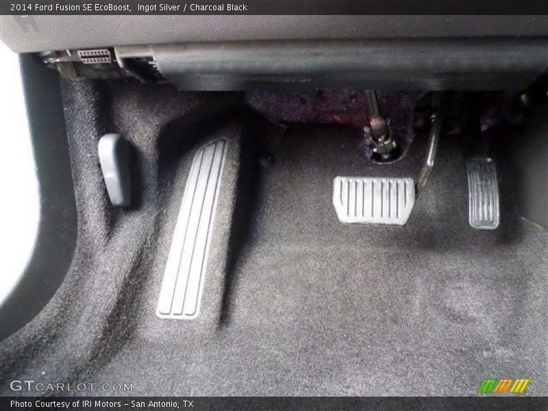 Ingot Silver / Charcoal Black 2014 Ford Fusion SE EcoBoost