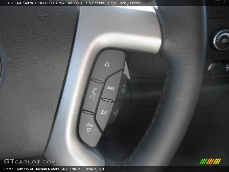 Onyx Black / Ebony 2014 GMC Sierra 3500HD SLE Crew Cab 4x4 Dually Chassis