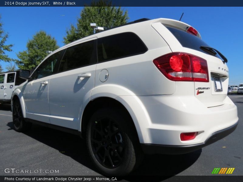 White / Black 2014 Dodge Journey SXT