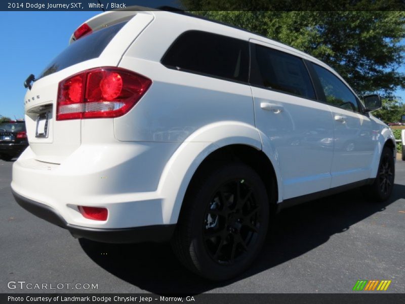 White / Black 2014 Dodge Journey SXT