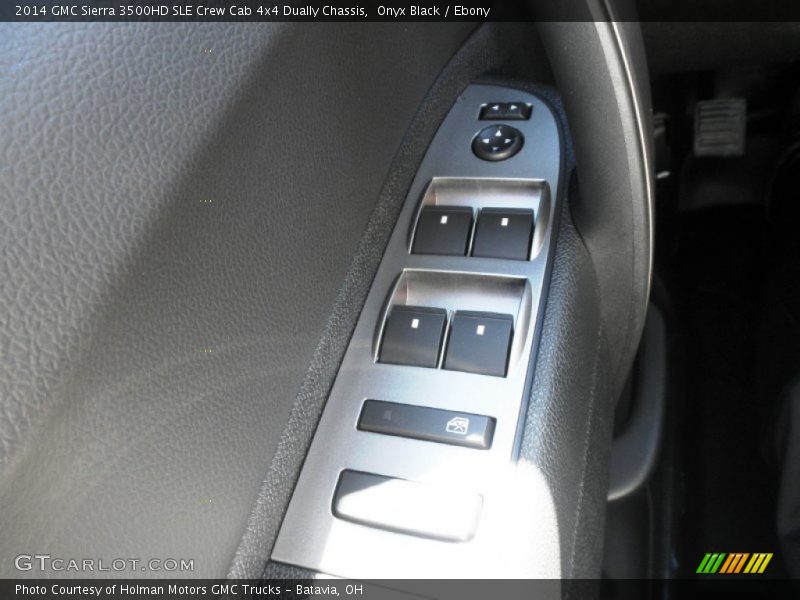 Onyx Black / Ebony 2014 GMC Sierra 3500HD SLE Crew Cab 4x4 Dually Chassis