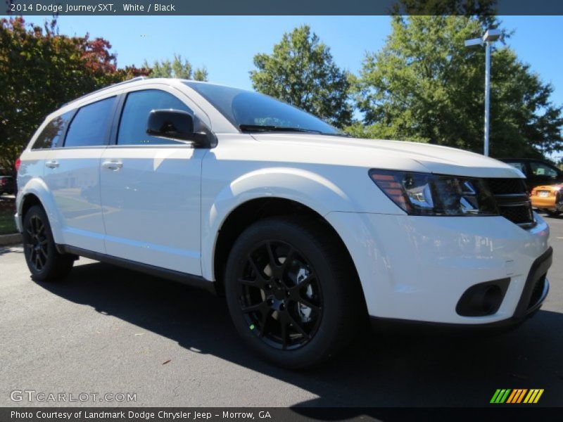 White / Black 2014 Dodge Journey SXT