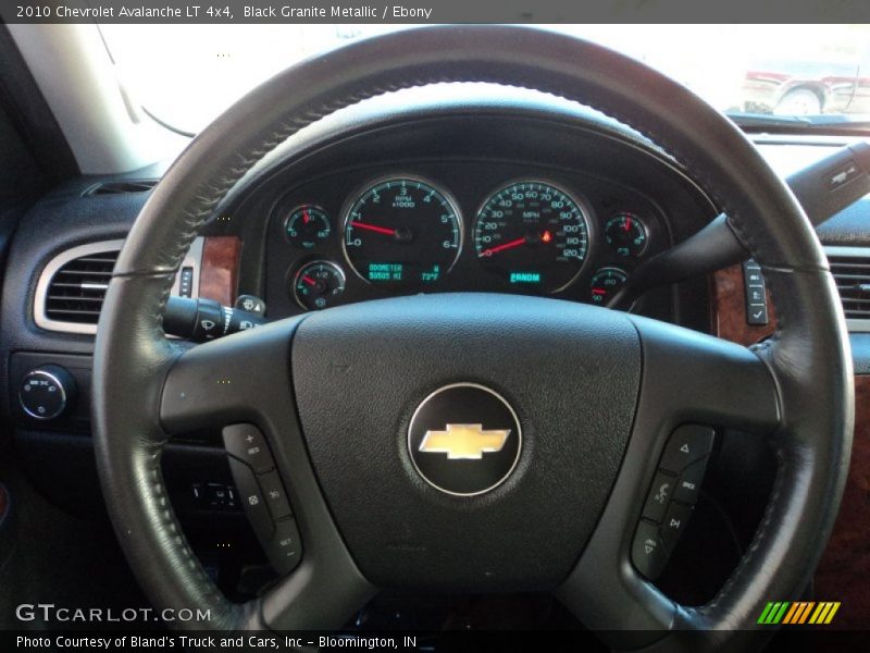 Black Granite Metallic / Ebony 2010 Chevrolet Avalanche LT 4x4