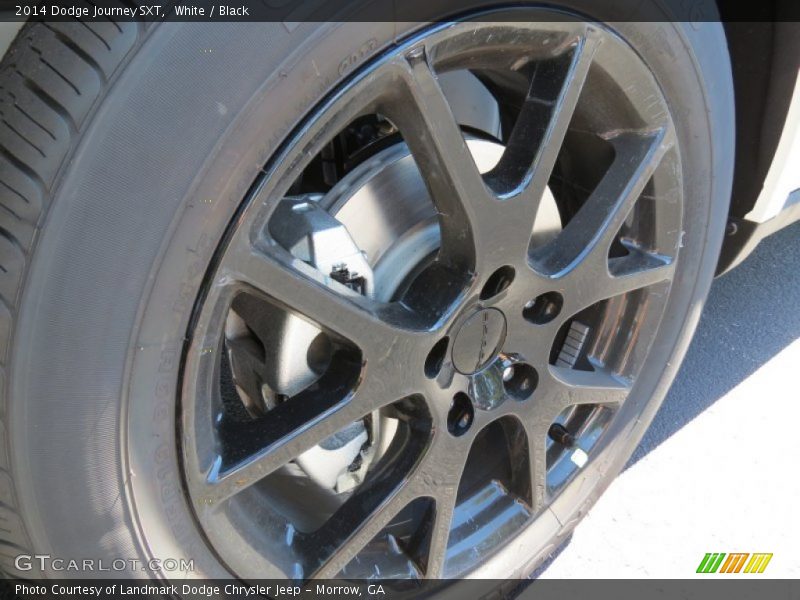 White / Black 2014 Dodge Journey SXT