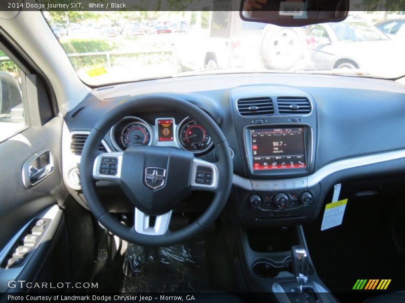 White / Black 2014 Dodge Journey SXT