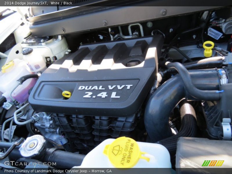 White / Black 2014 Dodge Journey SXT
