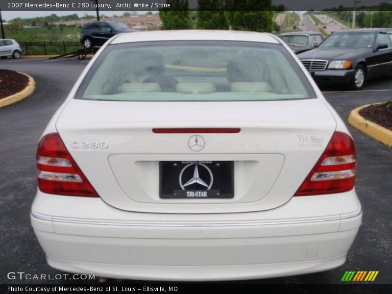 Arctic White / Stone 2007 Mercedes-Benz C 280 Luxury