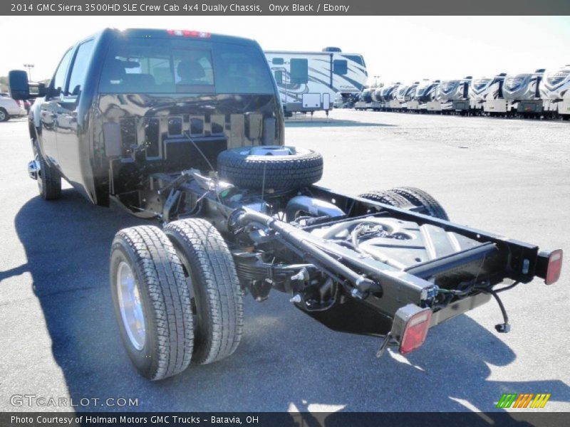 Onyx Black / Ebony 2014 GMC Sierra 3500HD SLE Crew Cab 4x4 Dually Chassis
