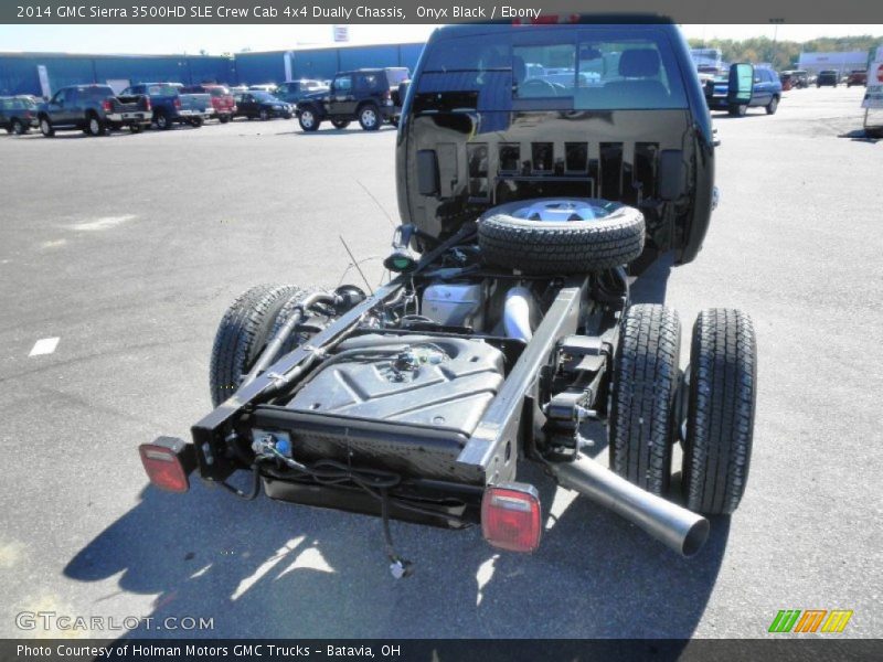 Onyx Black / Ebony 2014 GMC Sierra 3500HD SLE Crew Cab 4x4 Dually Chassis