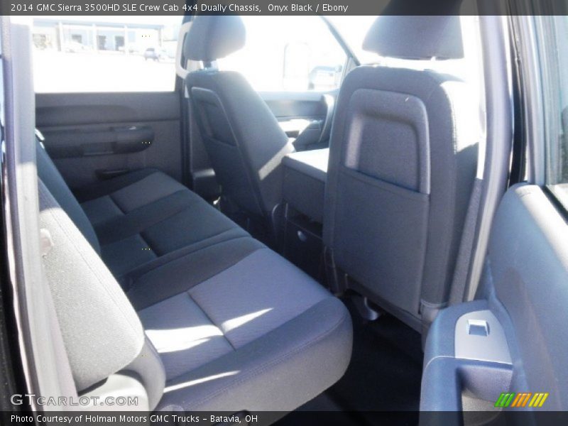 Onyx Black / Ebony 2014 GMC Sierra 3500HD SLE Crew Cab 4x4 Dually Chassis