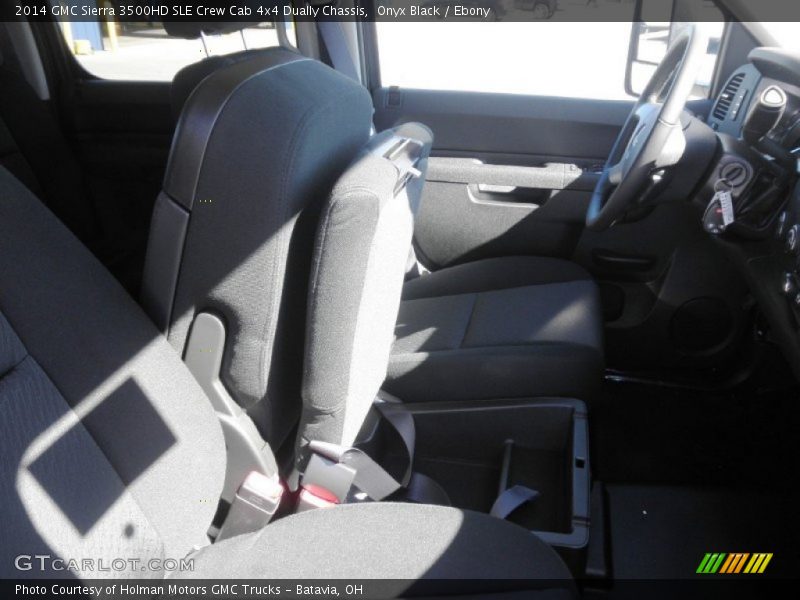 Onyx Black / Ebony 2014 GMC Sierra 3500HD SLE Crew Cab 4x4 Dually Chassis