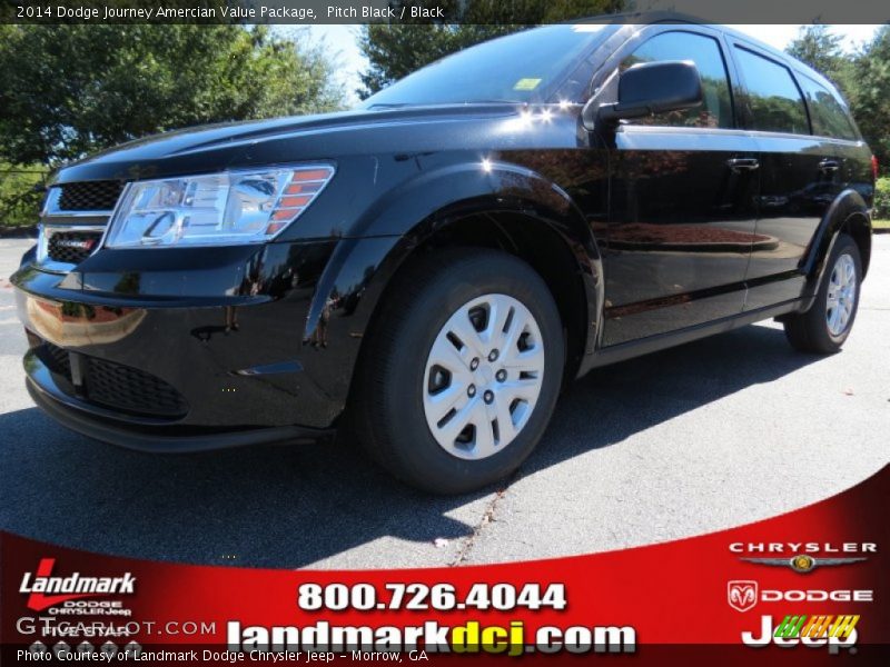 Pitch Black / Black 2014 Dodge Journey Amercian Value Package