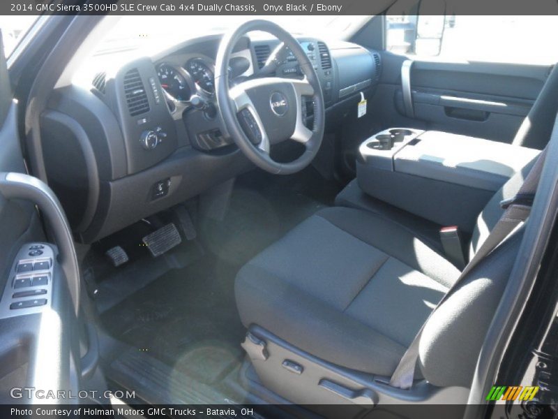 Onyx Black / Ebony 2014 GMC Sierra 3500HD SLE Crew Cab 4x4 Dually Chassis