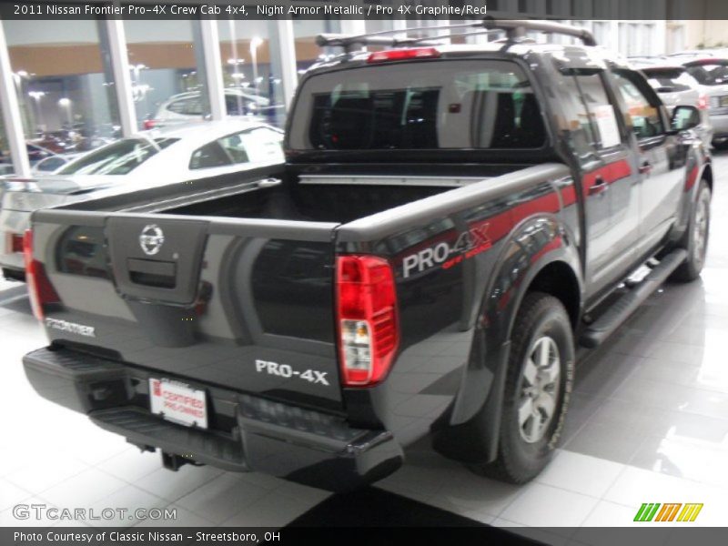 Night Armor Metallic / Pro 4X Graphite/Red 2011 Nissan Frontier Pro-4X Crew Cab 4x4