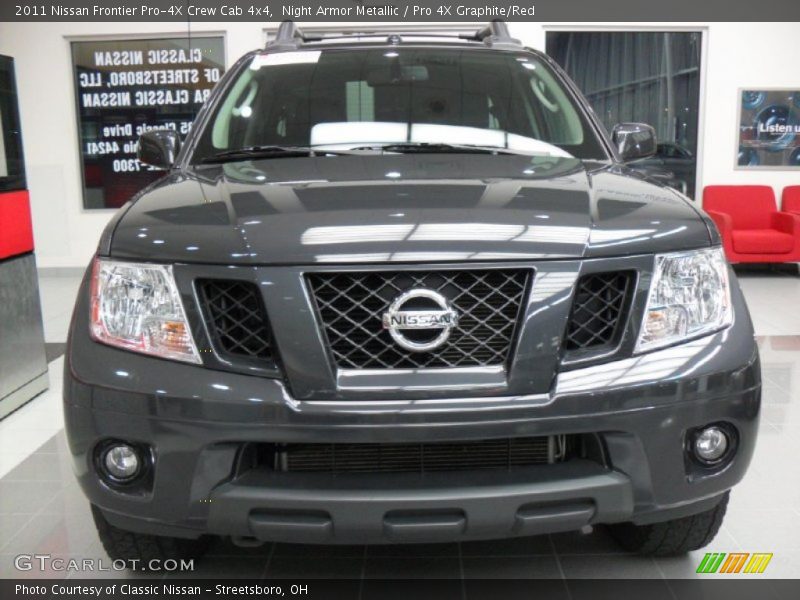 Night Armor Metallic / Pro 4X Graphite/Red 2011 Nissan Frontier Pro-4X Crew Cab 4x4