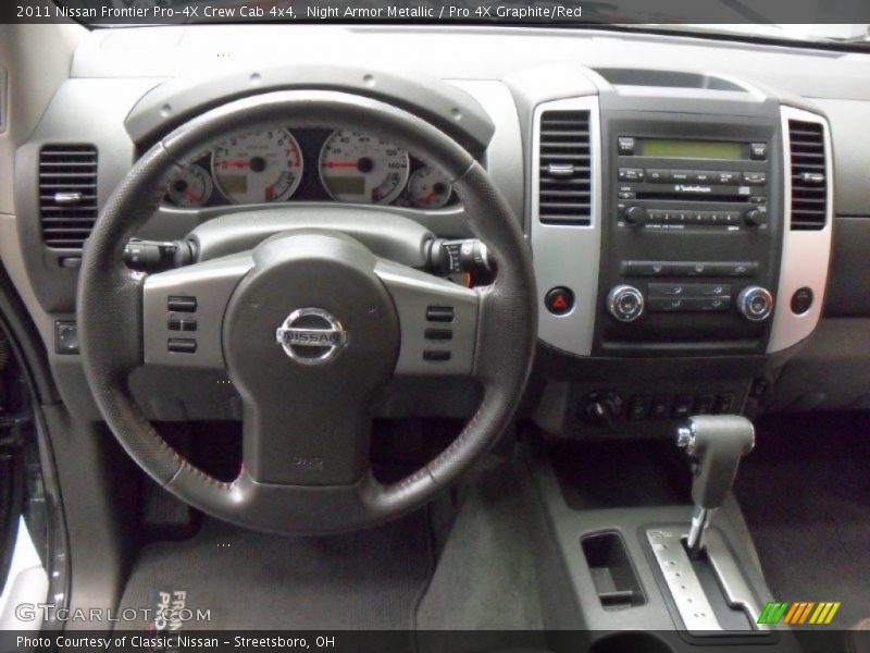 Night Armor Metallic / Pro 4X Graphite/Red 2011 Nissan Frontier Pro-4X Crew Cab 4x4