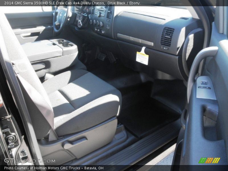 Onyx Black / Ebony 2014 GMC Sierra 3500HD SLE Crew Cab 4x4 Dually Chassis