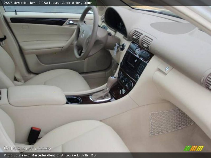 Arctic White / Stone 2007 Mercedes-Benz C 280 Luxury