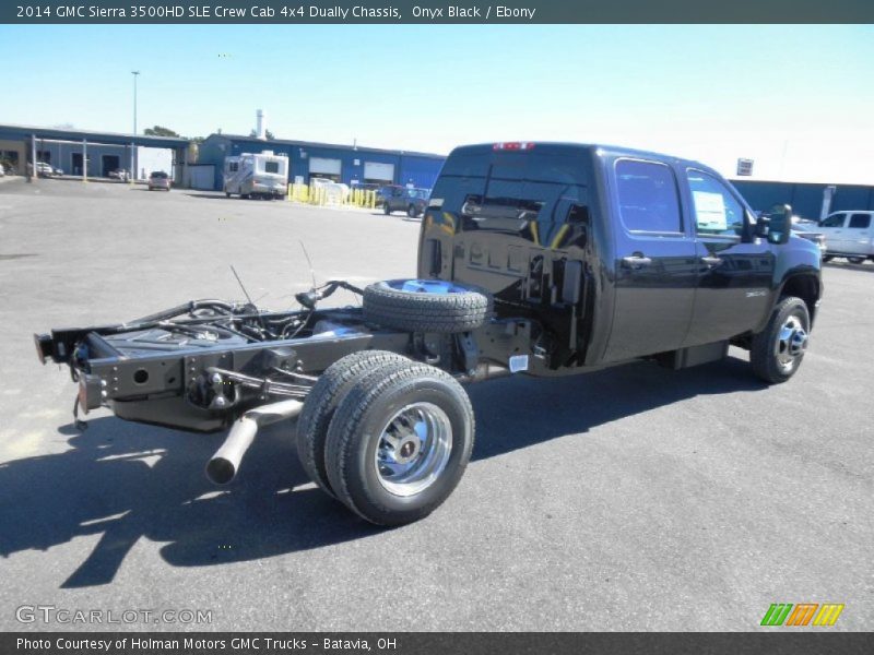 Onyx Black / Ebony 2014 GMC Sierra 3500HD SLE Crew Cab 4x4 Dually Chassis