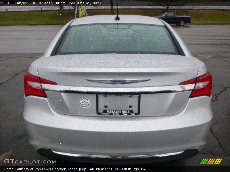 Bright Silver Metallic / Black 2012 Chrysler 200 LX Sedan