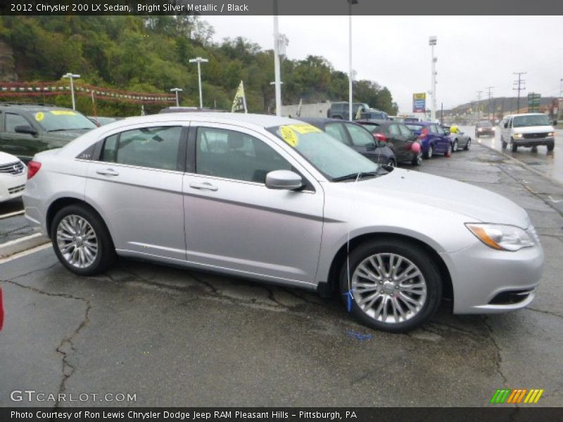 Bright Silver Metallic / Black 2012 Chrysler 200 LX Sedan